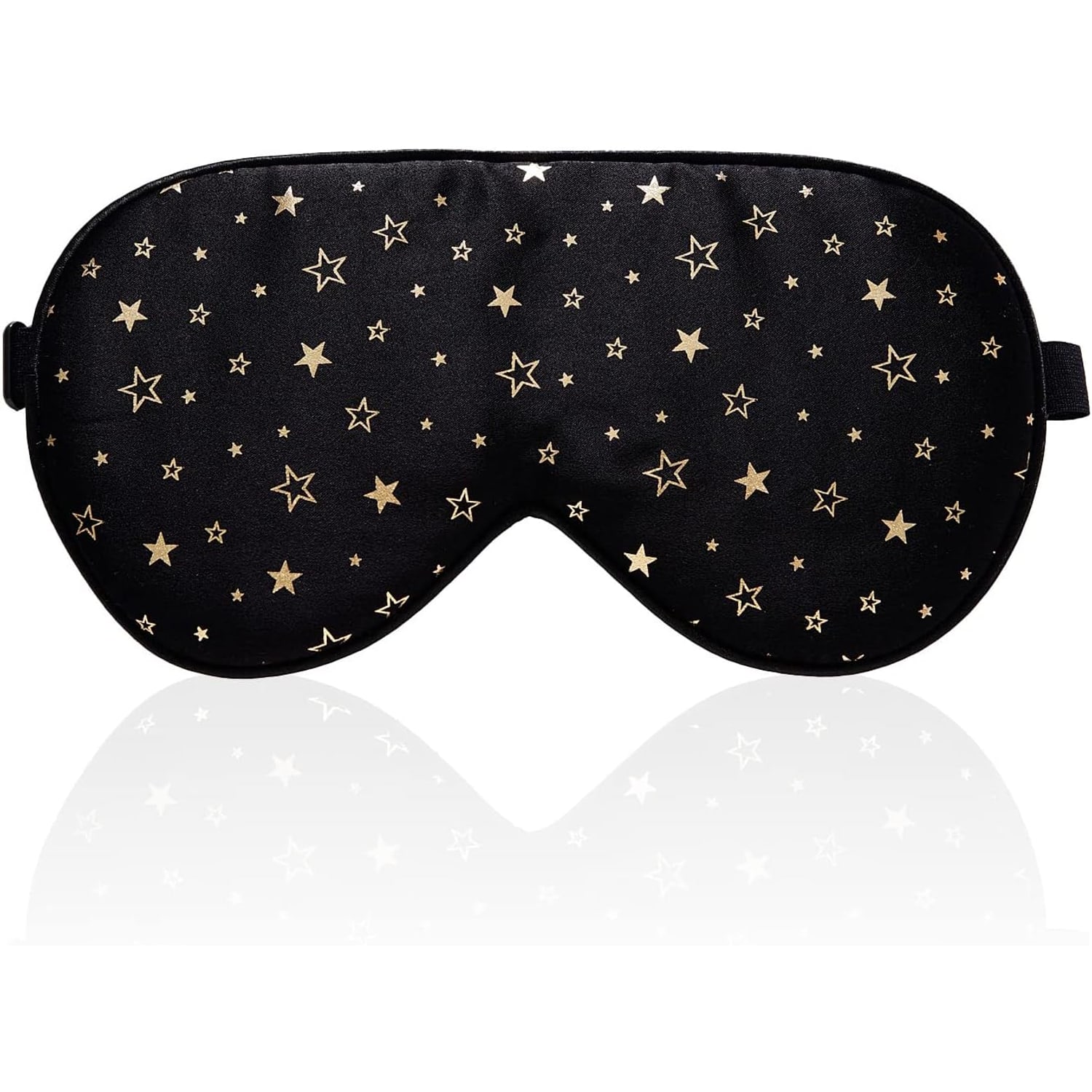 Gold Star Print Silk Sleep Mask